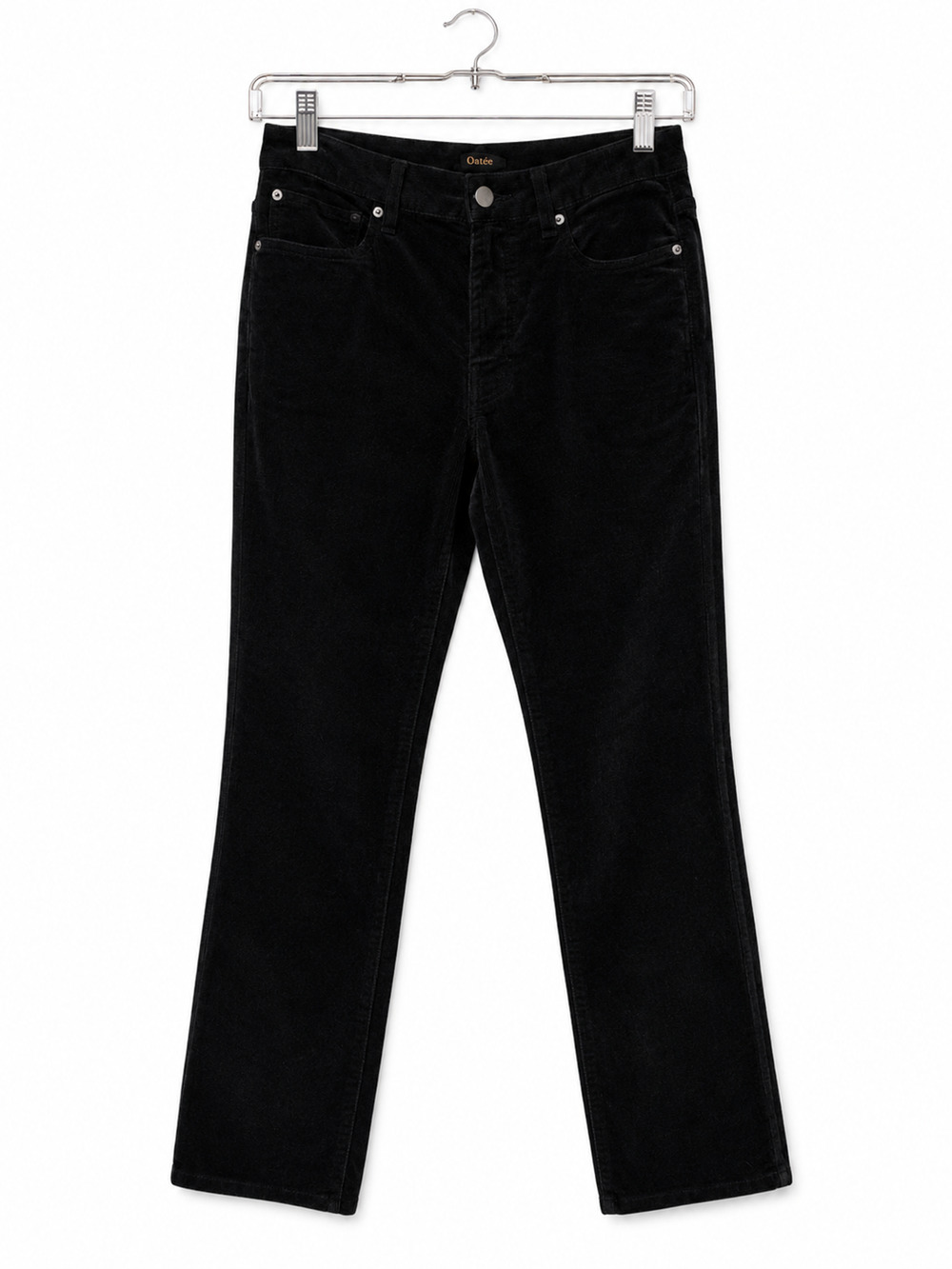 Quince Organic Cotton Stretch Corduroy Pants Black Straight Leg Size 4